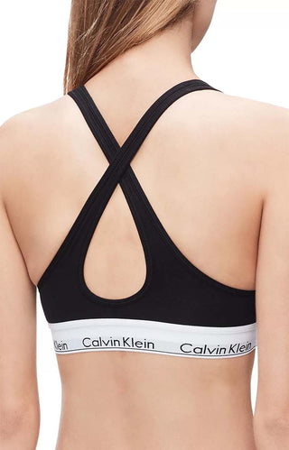 Calvin Klein Women's Modern Cotton Padded Bralette Qf1654 In Hemisphere  Blue Heather