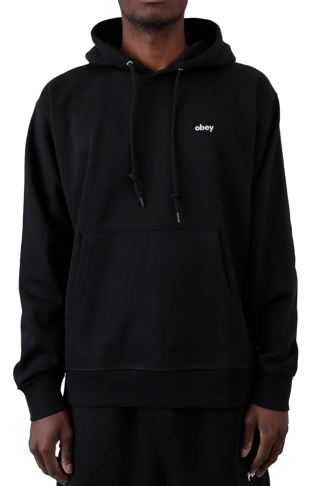 Lower Case Pullover Hoodie Black