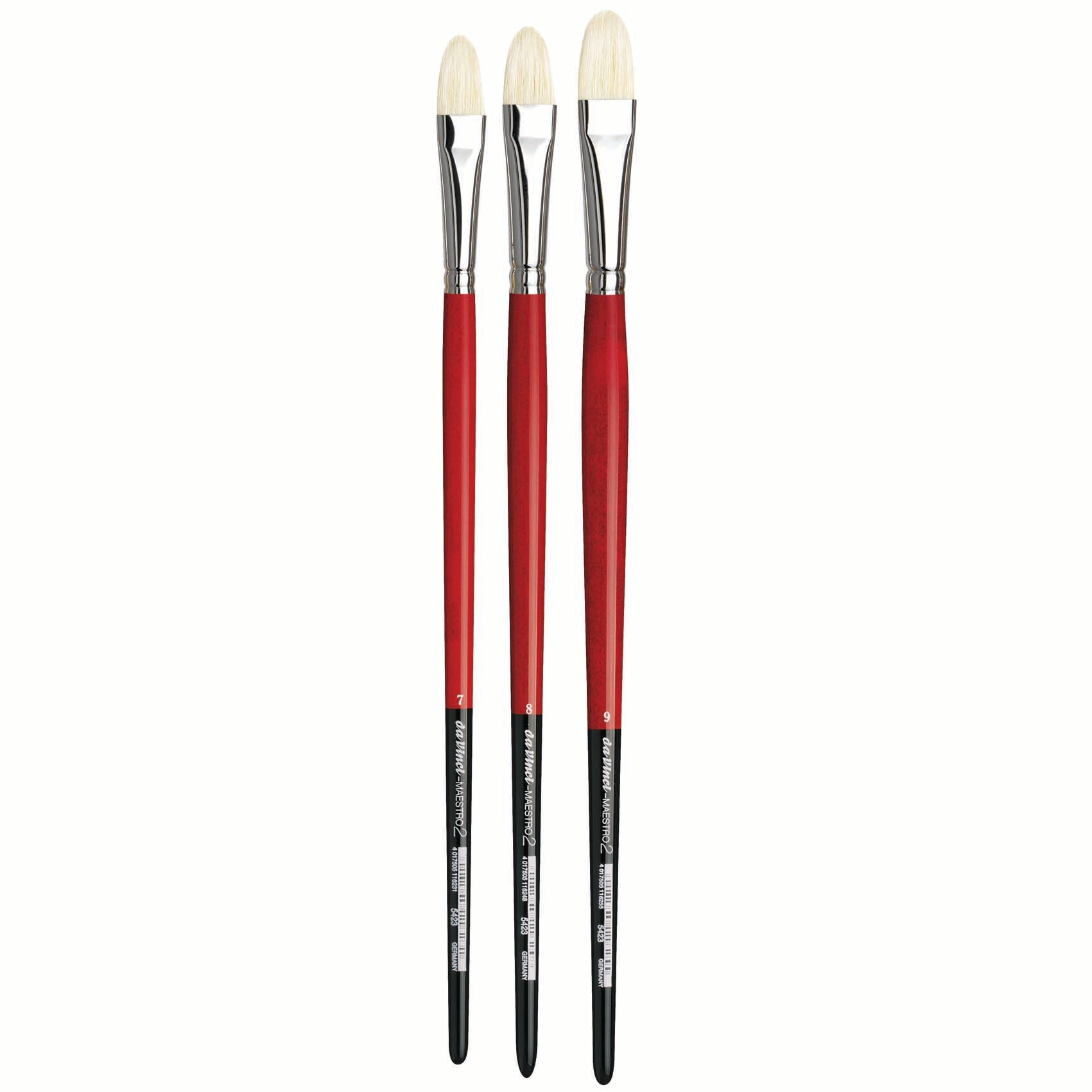 da Vinci Maestro 2 Hog Bristle Brushes