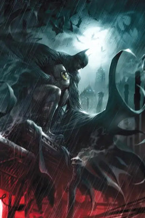 Batman on Gargoyle Superhero Poster - Aesthetic Wall Decor