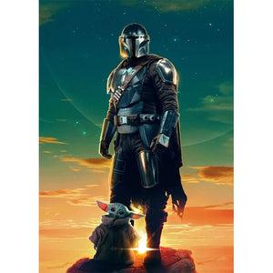 The Mandalorian Grogu Wall Art Poster - Aesthetic Wall Decor - Mandalorian Poster