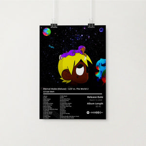Lil Uzi Vert LUV Vs. World 2 Album Poster - Aesthetic Wall Decor - Lil Uzi Poster