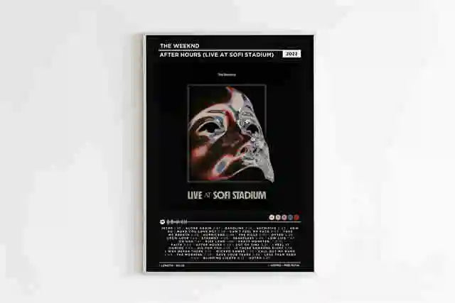 The Weeknd After Hours Live At Sofi Stadium Decor Poster