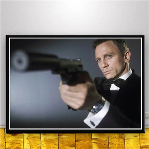 Daniel Craig James Bond Tux Portrait Poster - Aesthetic Wall Decor - Daniel Craig Poster