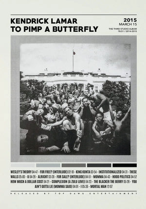 Kendrick Lamar To Pimp A Butterfly Album Hip Hop Rap Poster - Aesthetic Wall Decor - Pimp C Poster