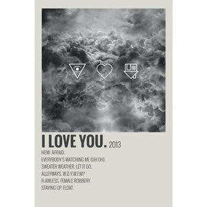 I Love You. The Nighbourhood Minimalist Poster - Aesthetic Wall Decor - I Love You Poster