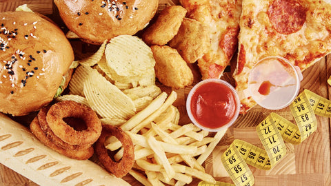 Different Types of Fast-food and Snacks on the Table