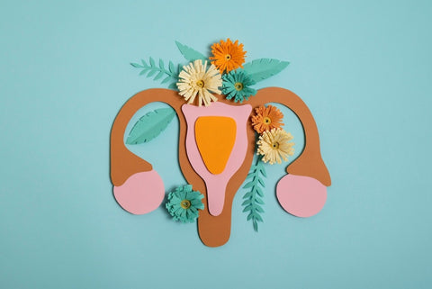 reproductive system with cute flowers
