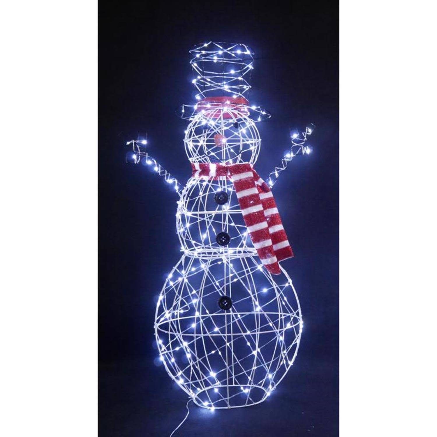 Celebrations 9080937 48 In. Led Lighted Snowman Yard Decor Cool White