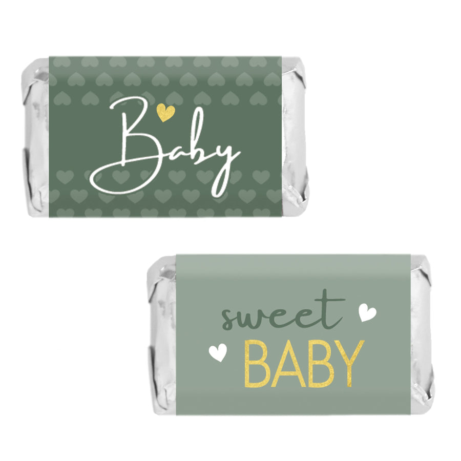 Sweet Baby Gender Neutral: Green - Baby Shower Water Bottle Labels - 2 –  Distinctivs