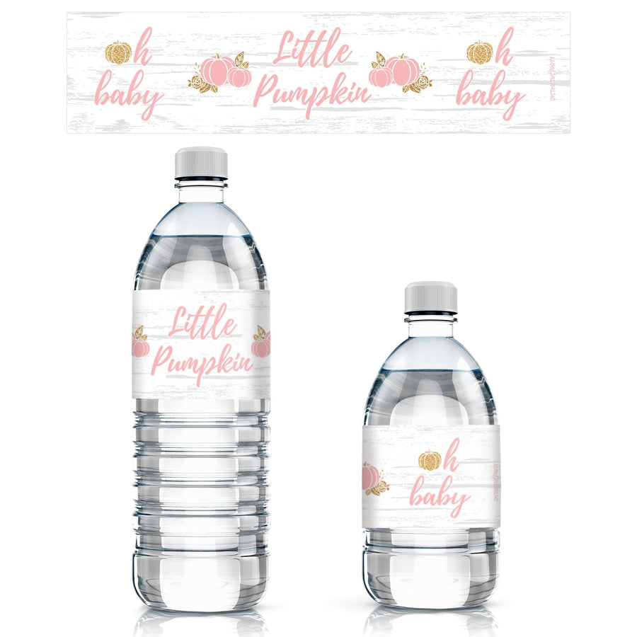 Big Dot Of Happiness Girl Little Pumpkin - Fall Birthday Party Or Baby  Shower Water Bottle Sticker Labels - Set Of 20 : Target