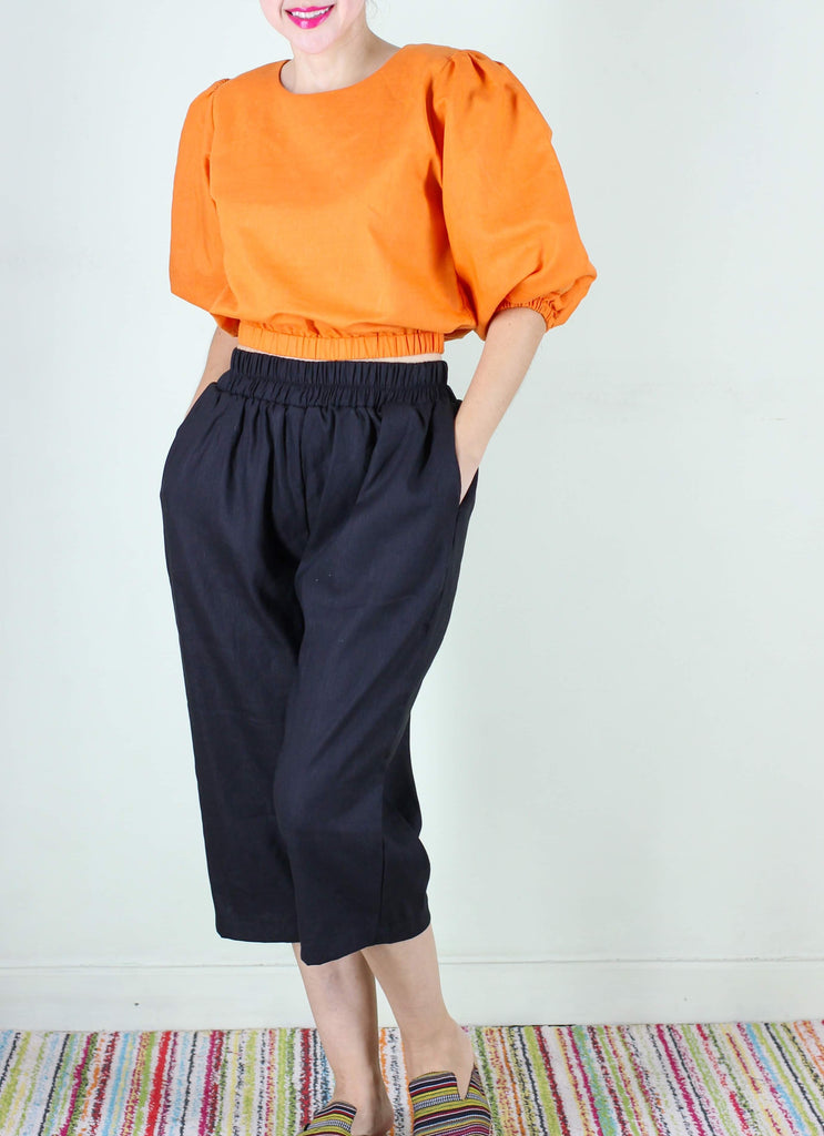 Lina Linen Wide-Leg Pant