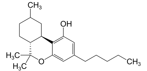 Hexahydrocannabinol Chemische Struktur, Wirkstoffe der Cannabinoide