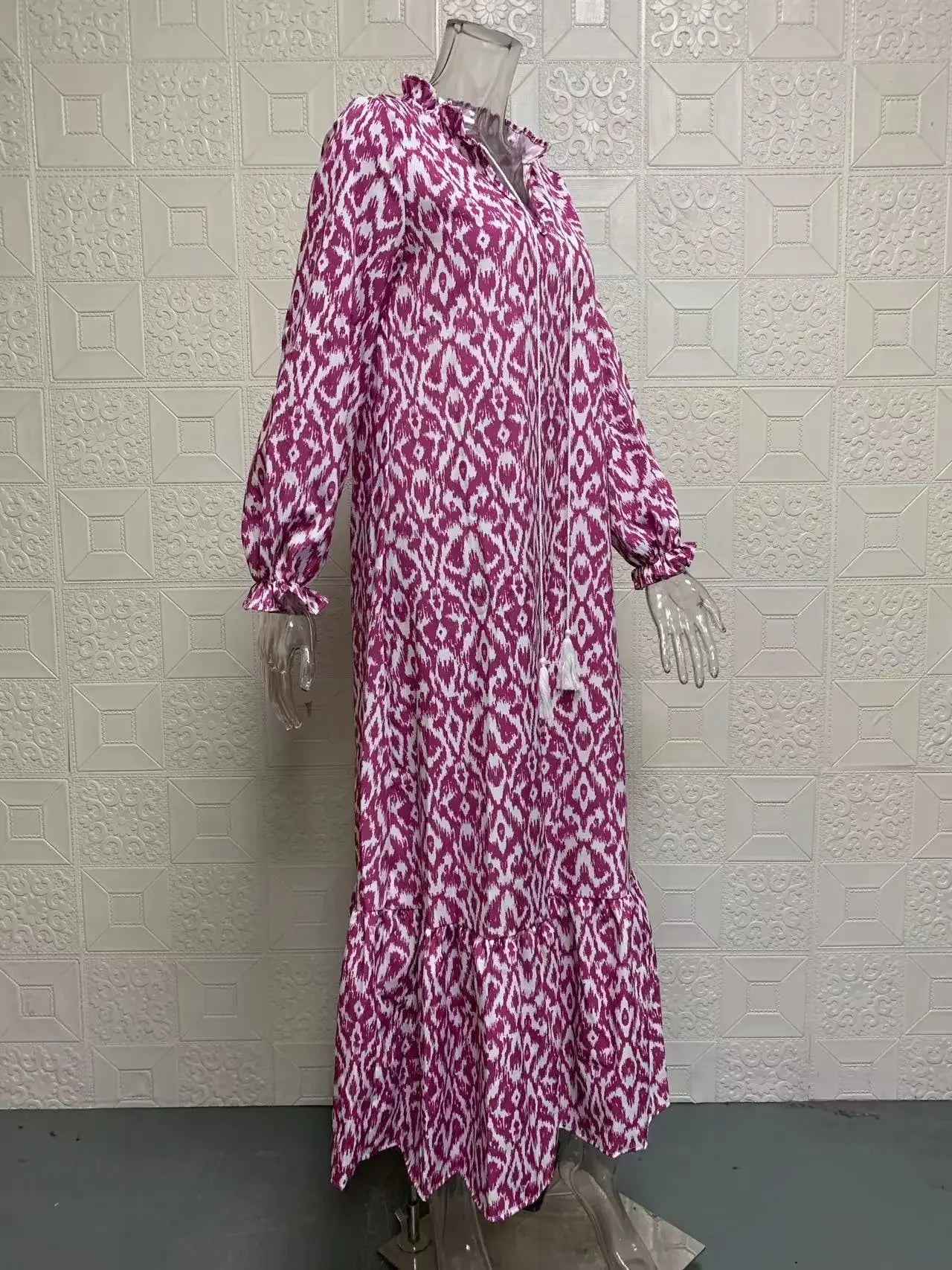 Floral Printed V-Neck Dress for Women: Spring/Summer Collection - Image 5
