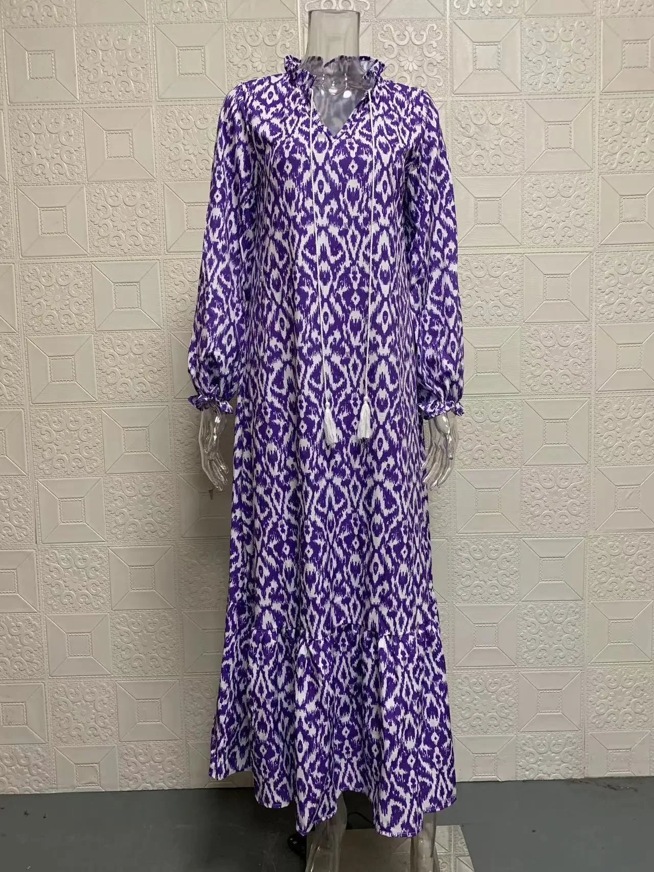 Floral Printed V-Neck Dress for Women: Spring/Summer Collection - Image 6