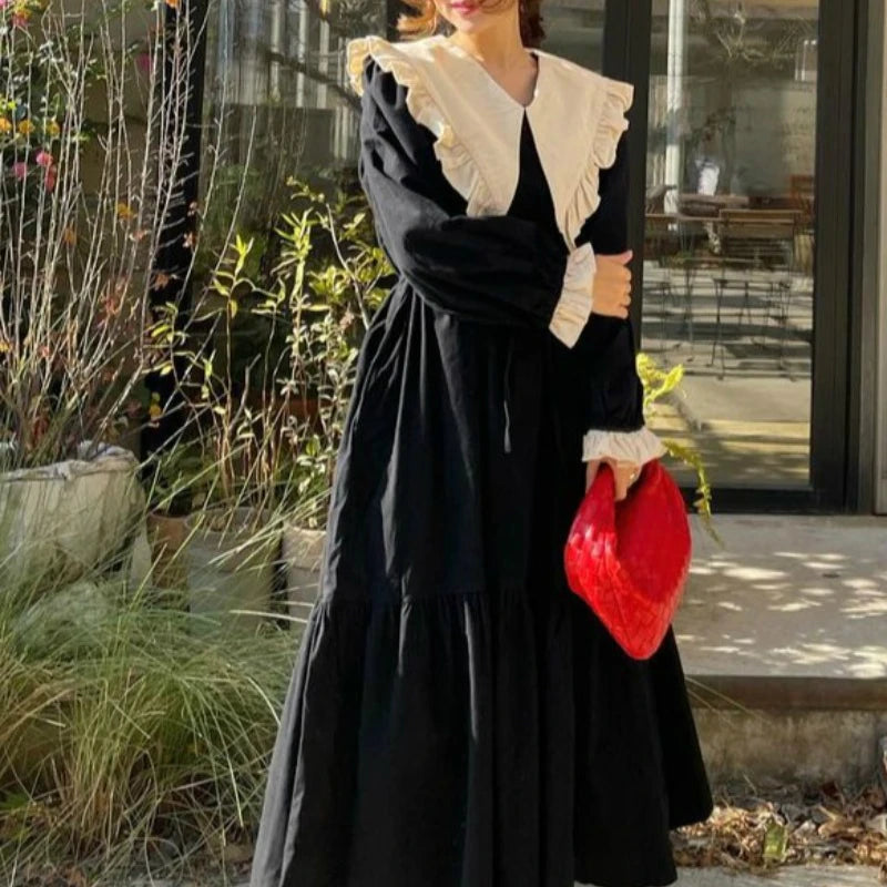 Sweet long-sleeved baby doll dress for women parties and birthdays. - Image 7