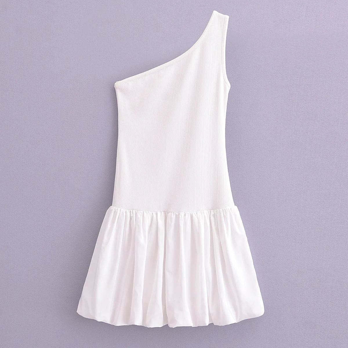 Women's Sleeveless Shoulder Splice Mini Dress for Holiday Slim Fit - Image 2