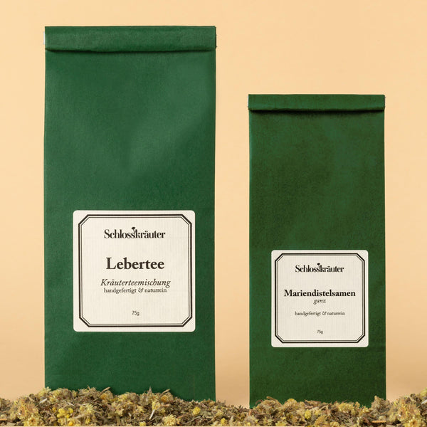 Leberkurpaket mit Lebertee und Mariendistel zum Leber entgiften