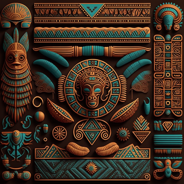 Aztec Patterns and Symbols