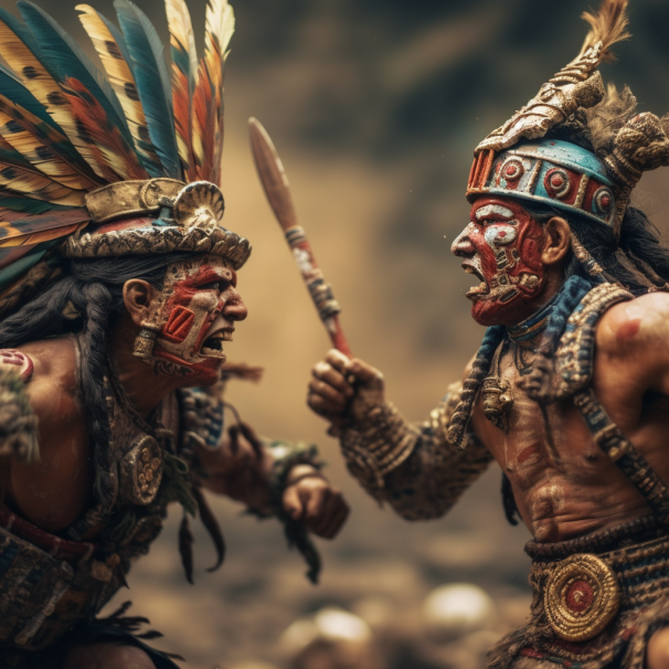 Aztec Warrior Batle