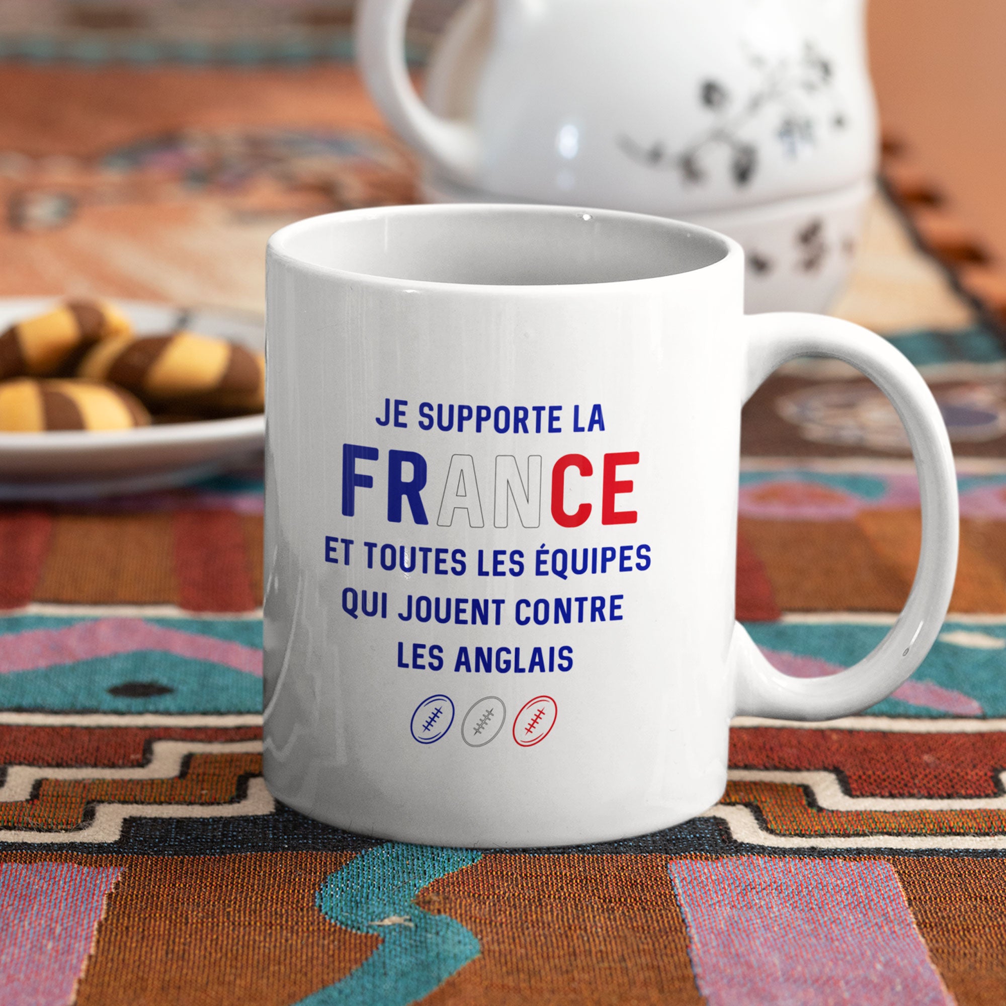 Mug je peux pas j'ai rugby joueur cadeau