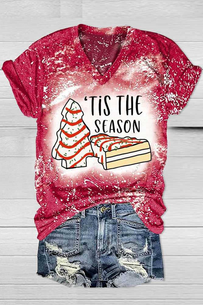 
                  
                    Load image into Gallery viewer, Tis The Season Bleached T-Shirt
                  
                