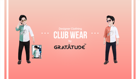 club wear shirt pant combo set by gratitude kids wear