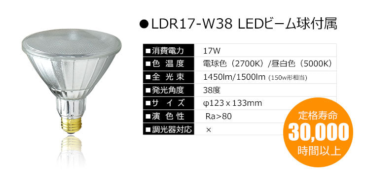 LED水銀灯 1000W相当 電源付き 防塵 防水 屋外対応 LEP-HB240 ビーム