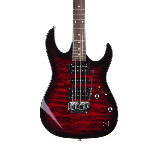 Đàn Guitar Điện Ibanez GIO GRX70QA, Transparent Red Burst