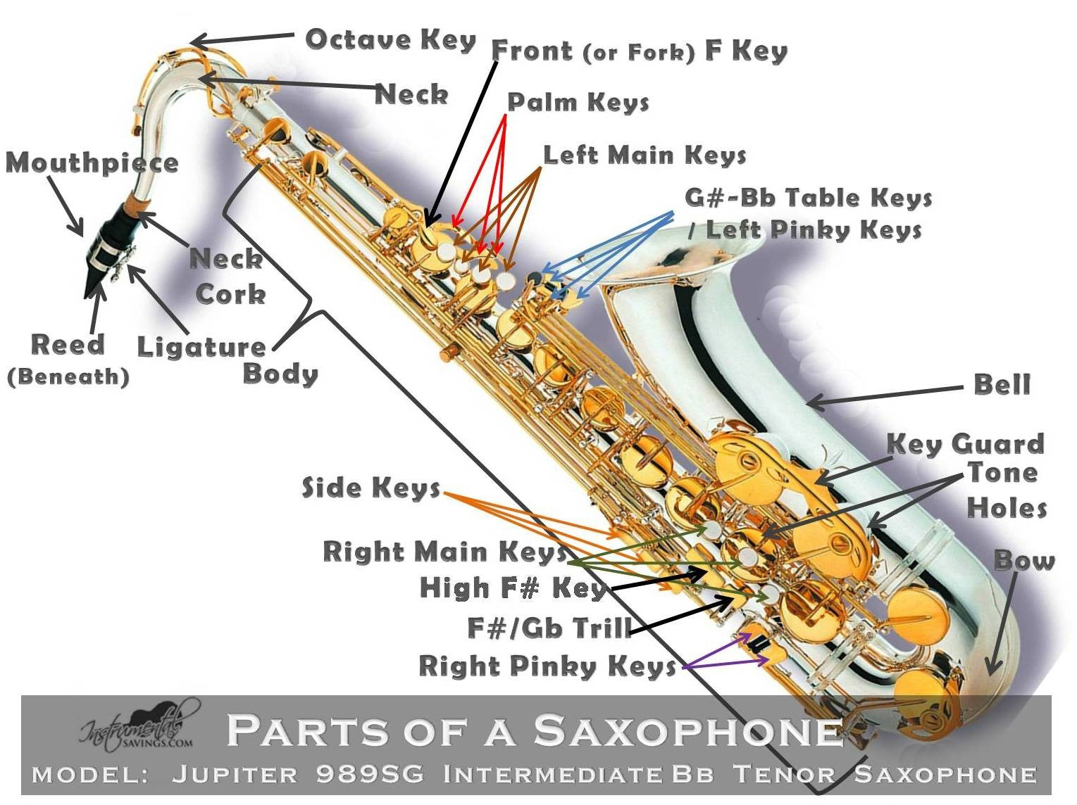 Các Bộ Phận Kèn Saxophone