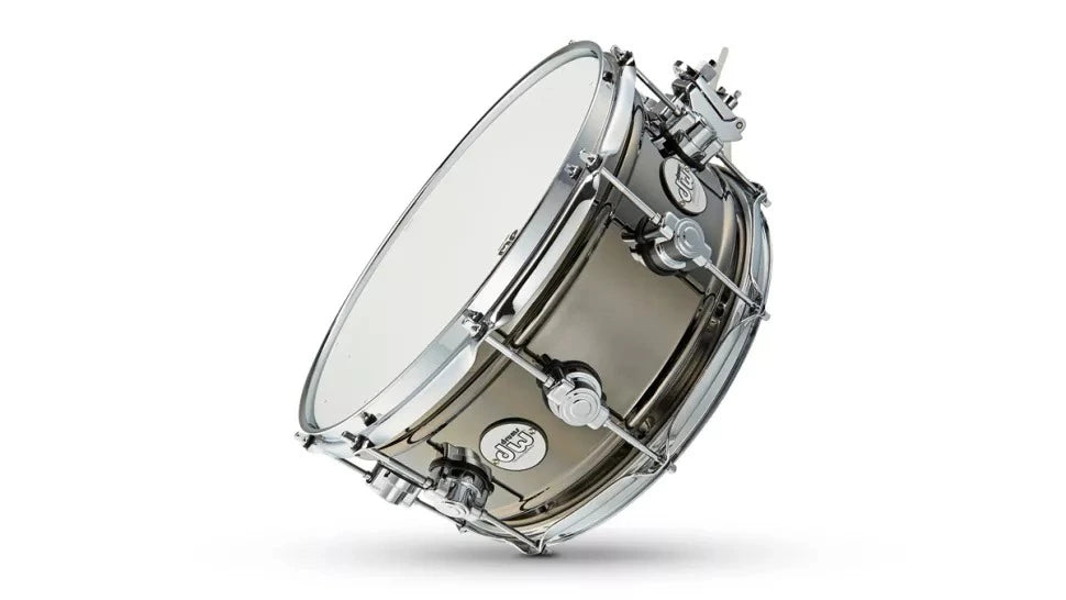 DW Design Series Black Nickel Over Brass Snare