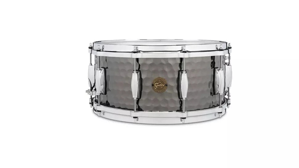 Gretsch Full Range Hammered Black Steel Snare