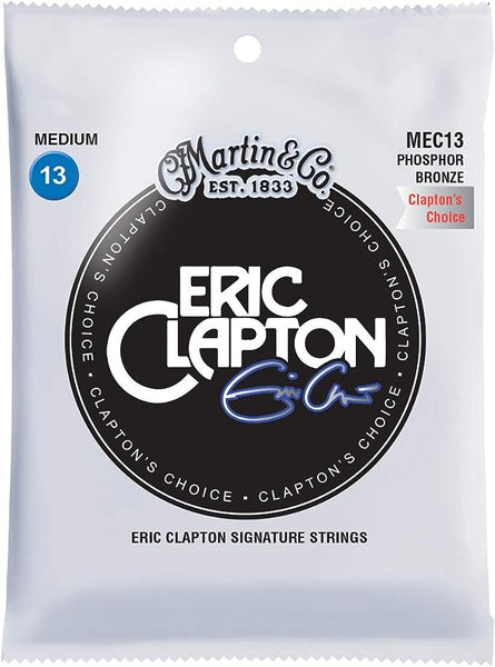 Martin MEC13 Clapton's Choice Phosphor Bronze Acoustic Guitar Strings, Medium