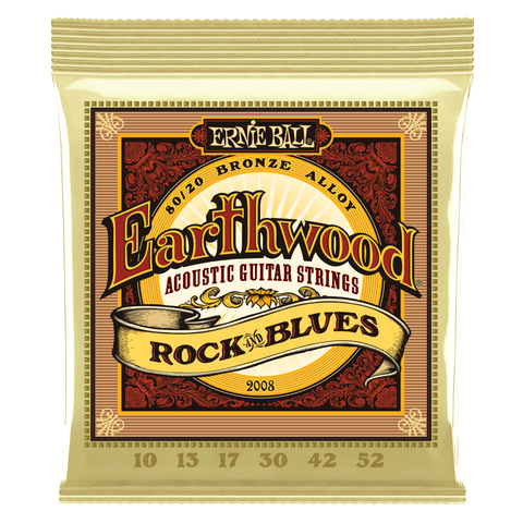 Dây Đàn Guitar Acoustic Ernie Ball Earthwood 80/20 - .010-.052 Rock and Blues