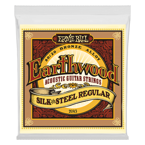 Dây Đàn Guitar Acoustic Ernie Ball Earthwood Silk and Steel Regular, 13-56