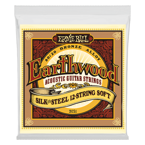 Dây Đàn Guitar Acoustic Ernie Ball Earthwood Silk and Steel 12-String Soft, 9-49