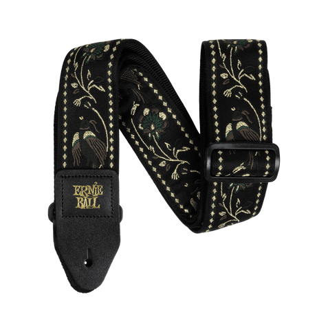 Dây Đeo Đàn Guitar Ernie Ball Classic Jacquard - Black Pleasant Pheasant