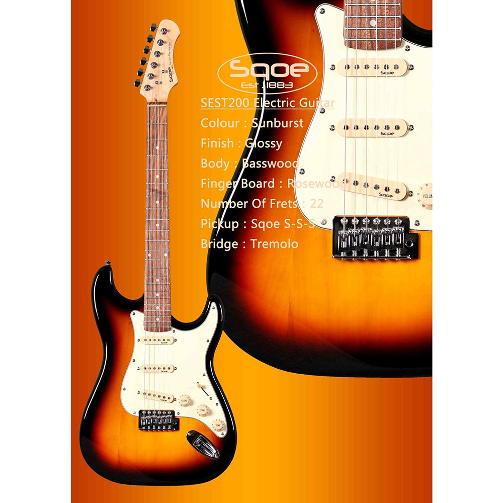Đàn Guitar Điện Sqoe SEST200