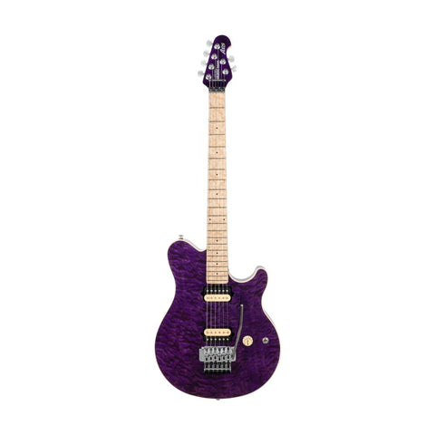 Đàn Guitar Điện Ernie Ball Music Man BFR Nitro Axis Solidbody, Translucent Purple