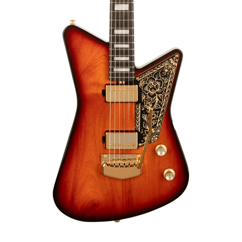 Đàn Guitar Điện Ernie Ball Music Man Mariposa, Ebony FB, Sahara Sunset