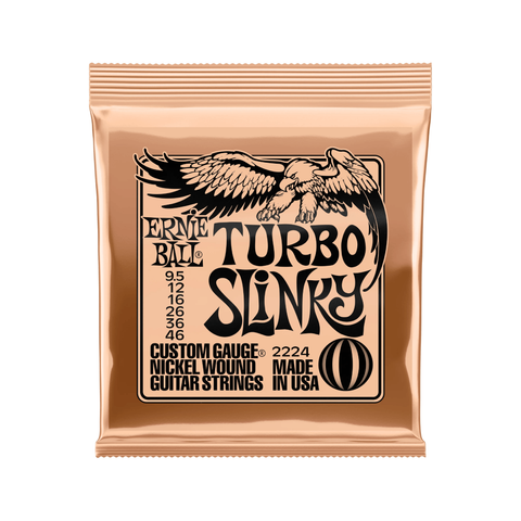 Dây Đàn Guitar Điện Ernie Ball Turbo Slinky Nickel Wound, 9.5 - 4