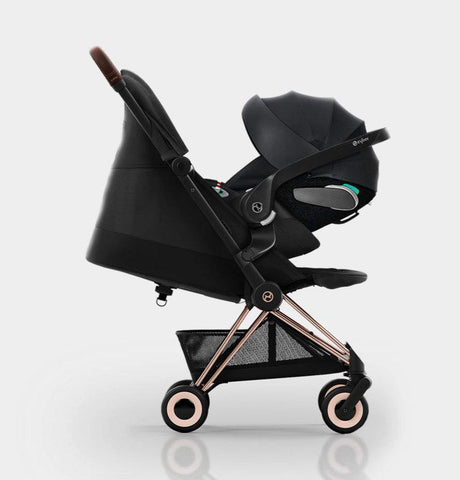 CYBEX Coya Buggy in a travel system, with the CYBEX Cloud Z2 car seat