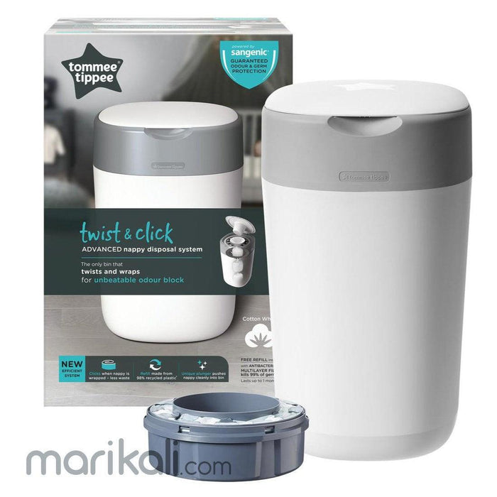 Tommee Tippee Twist & Click Nappy Disposal System – Mari Kali Stores Cyprus