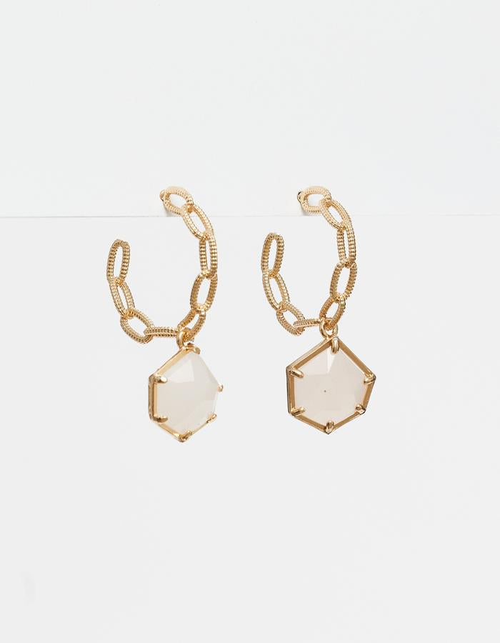 Fashion 80mm Alloy Big Hexagon Hoop Earrings For Women Punk Statement  Earrings Golden @ Best Price Online | Jumia Kenya