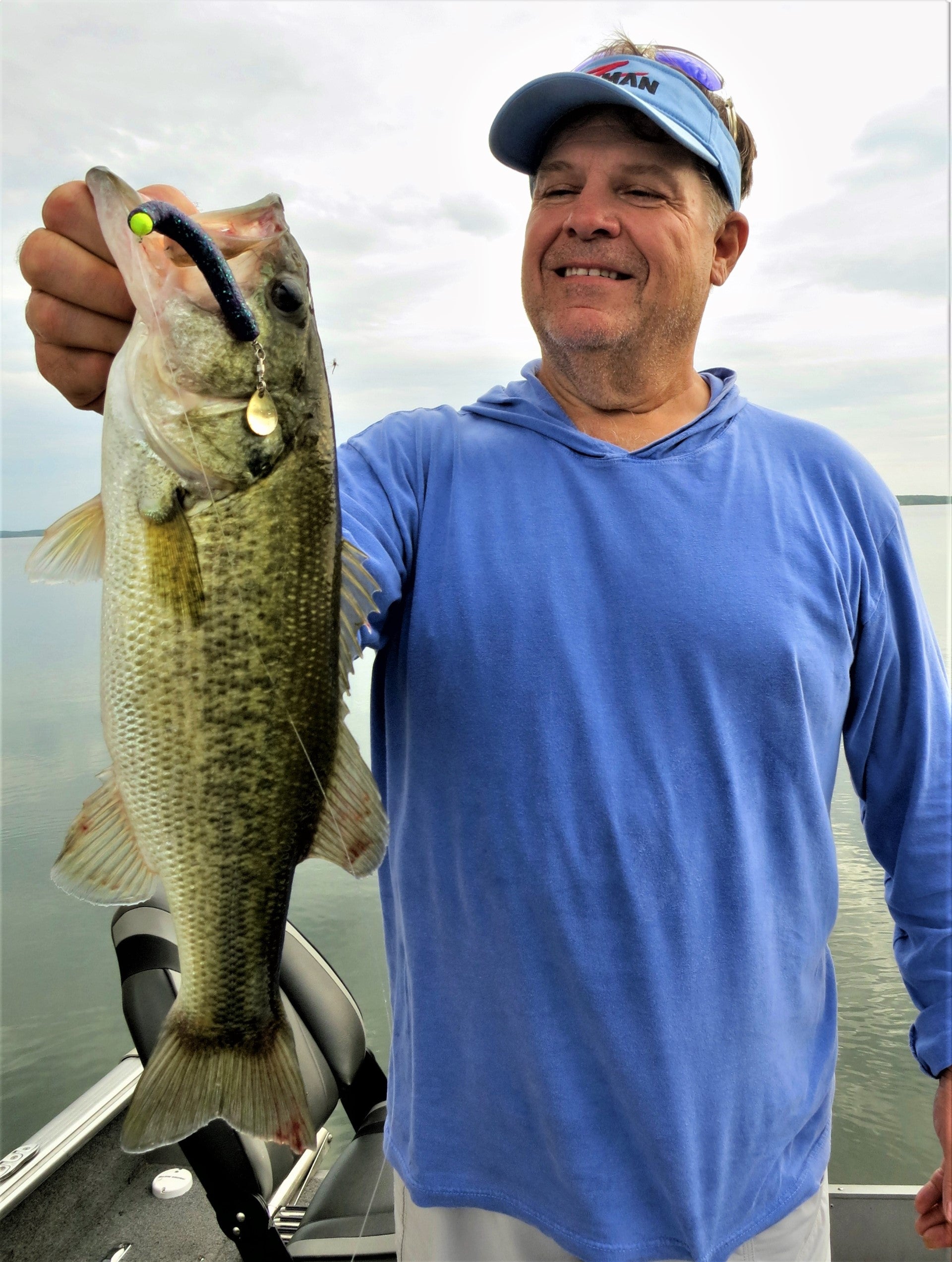 Bear Brundette with a Large Mouth Bass