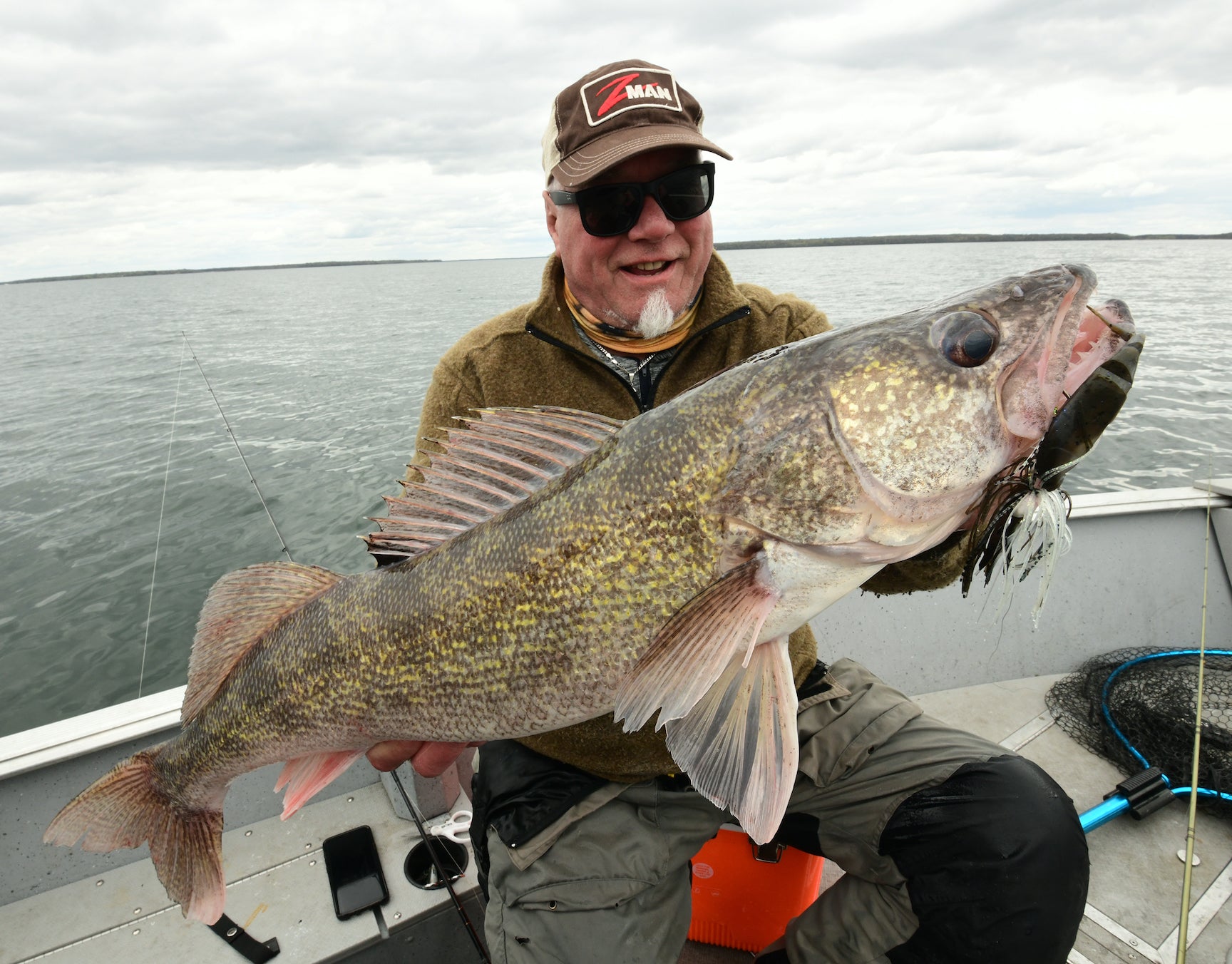 Gentleman with Walleye caught on ChatterBait