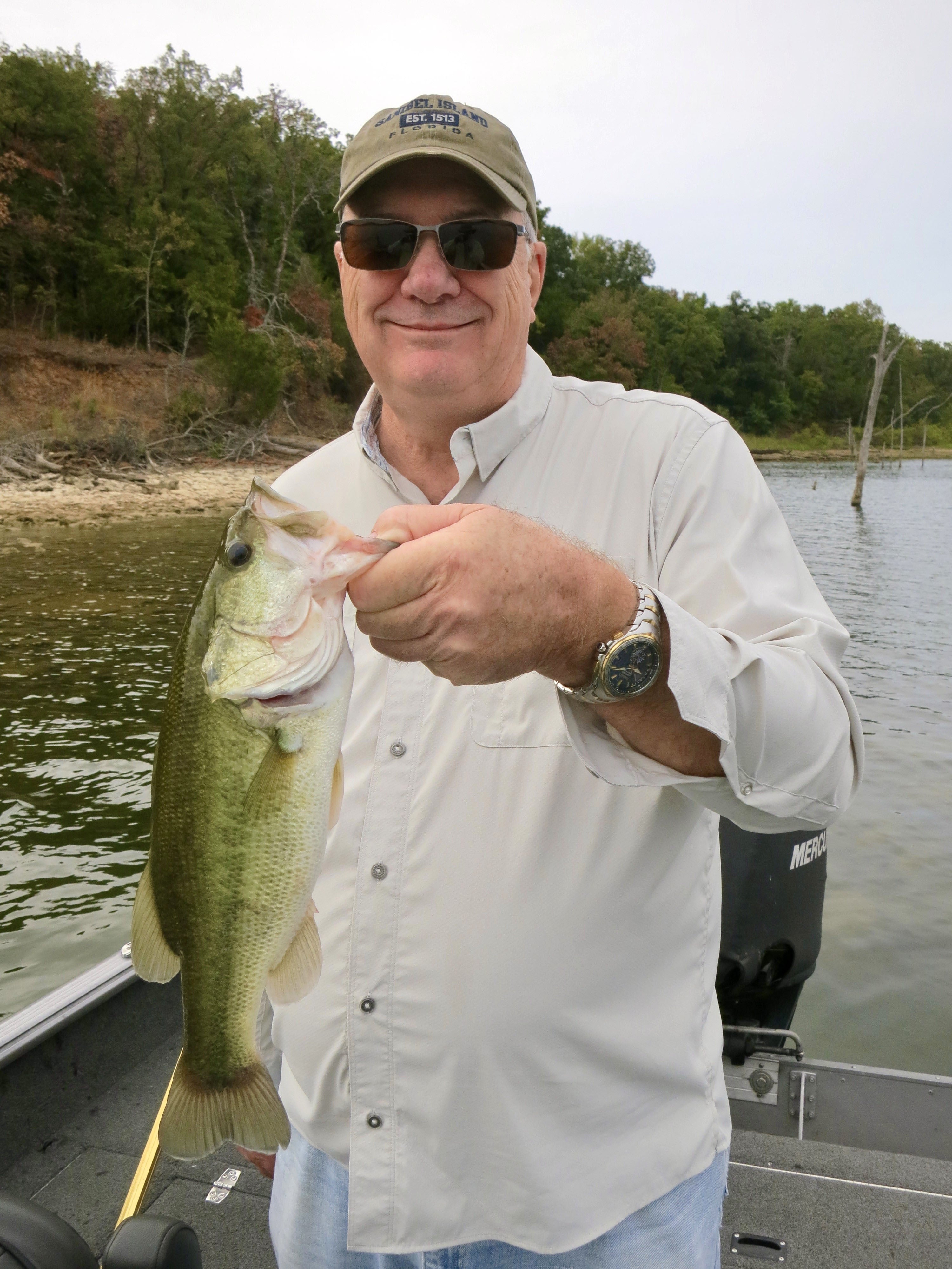 Steve Reideler with a Large Mouth bass