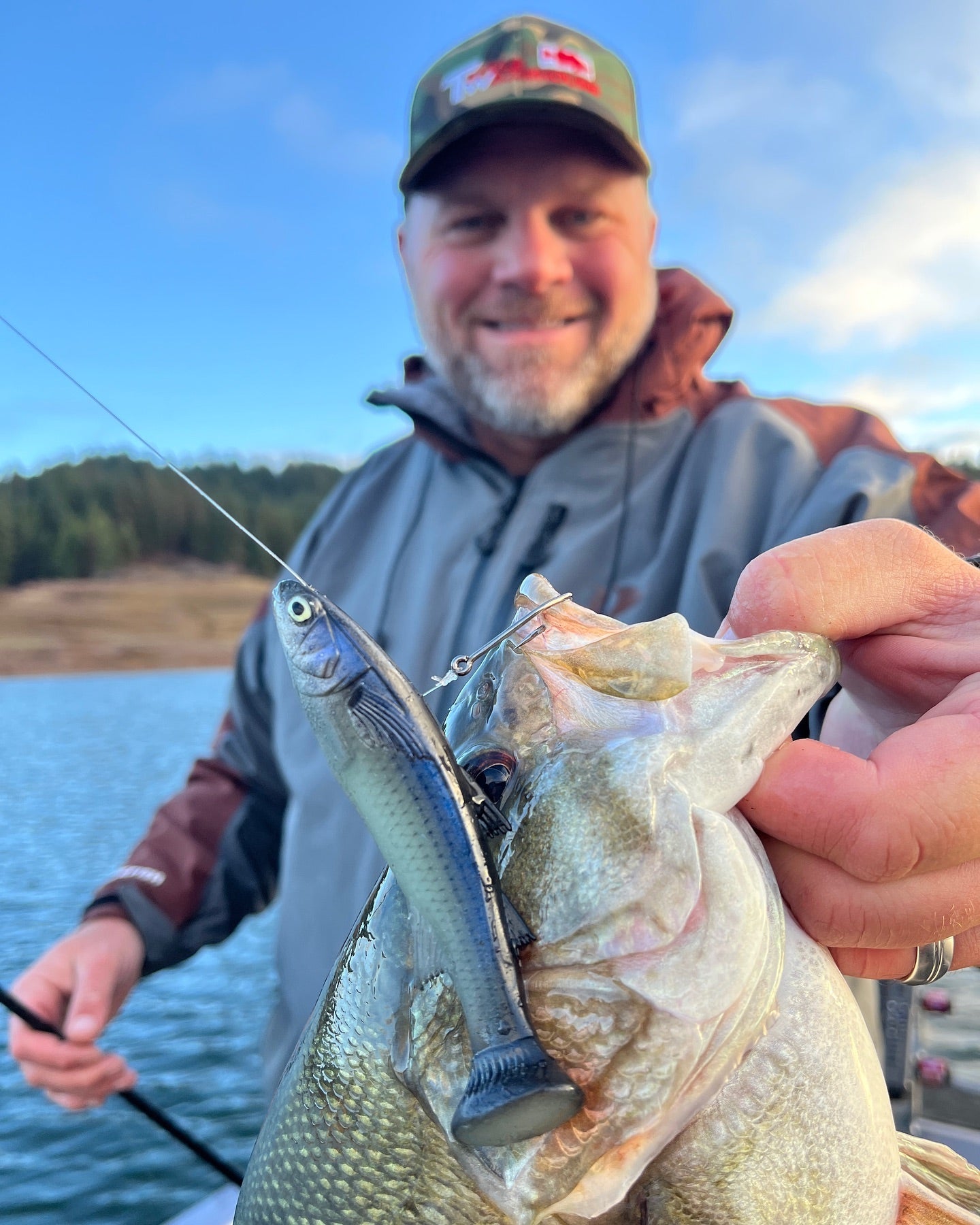 Luke Clausen with a LMB caught on the Mulletron LT