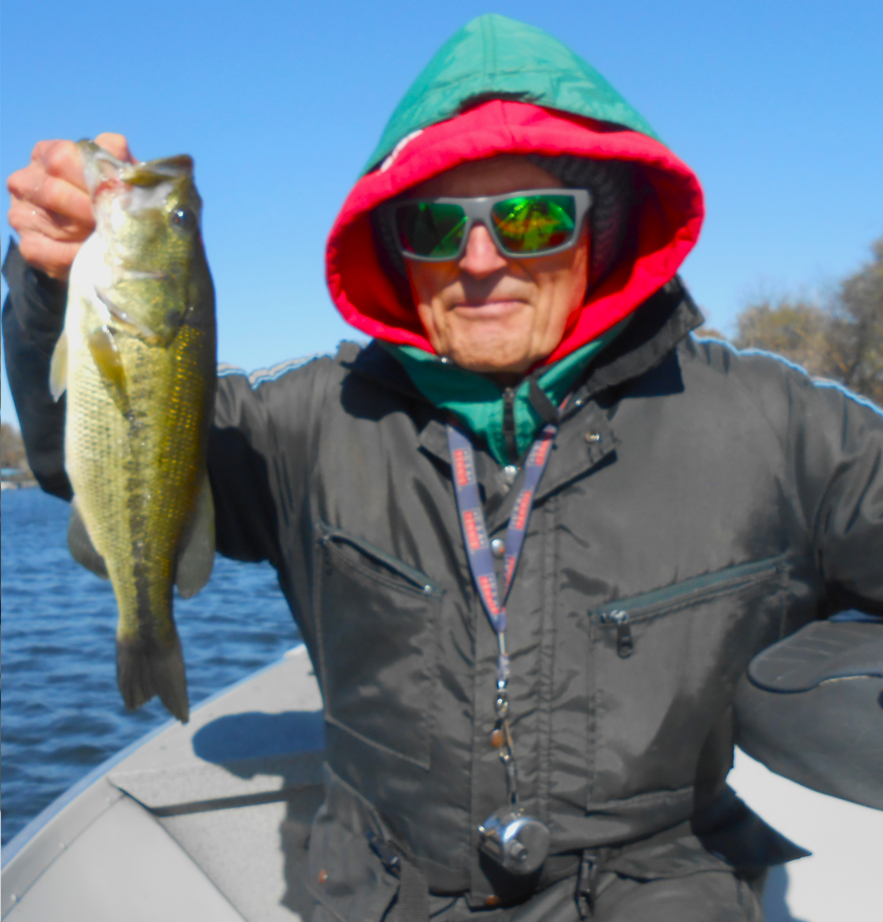 Ned Kehde with a Large Mouth Bass