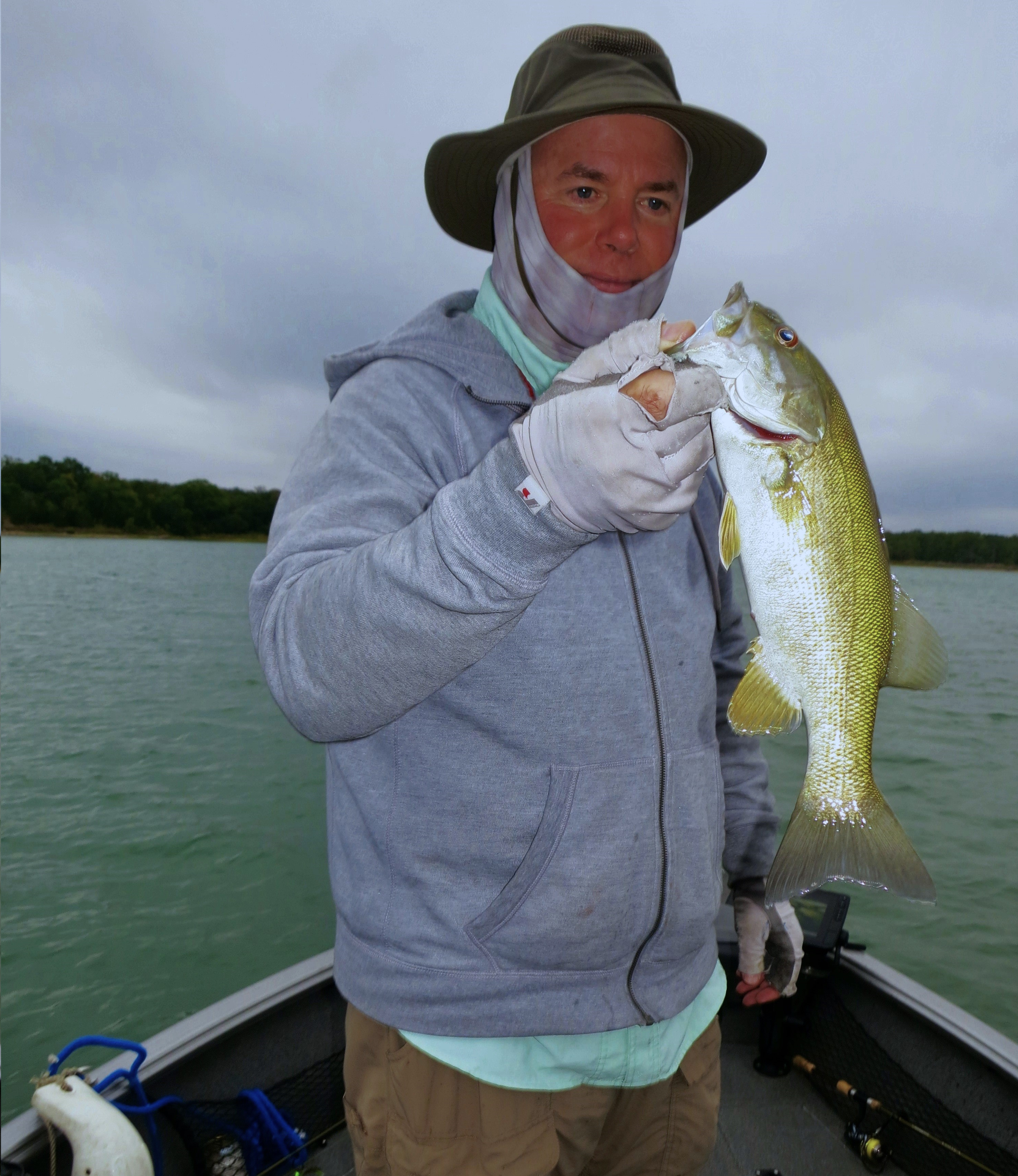 Large Mouth bass caught on the TRD MinnowZ in Meat Dog